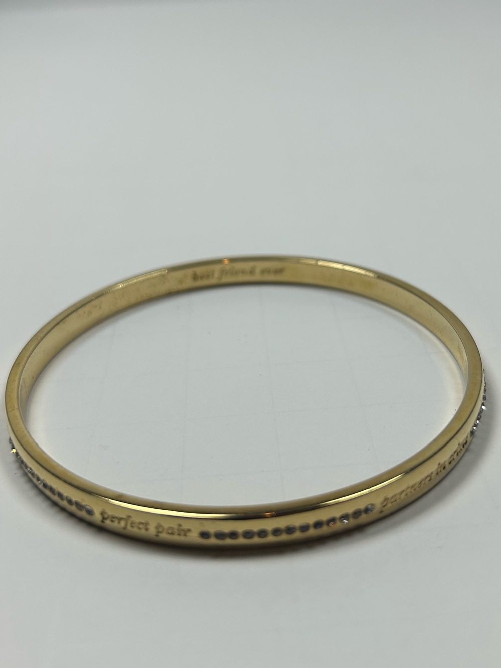 Kate Spade Pave Idiom Bridesmaid Best Friend Bangle Bracelet - Picture 5 of 11